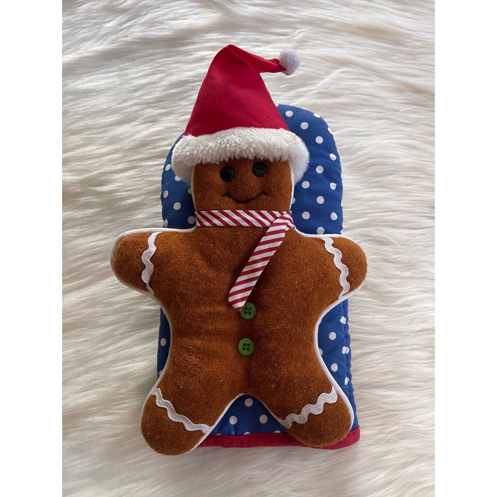 Oven Mitt Funny Christmas Gingerbread Cookie Holiday Used